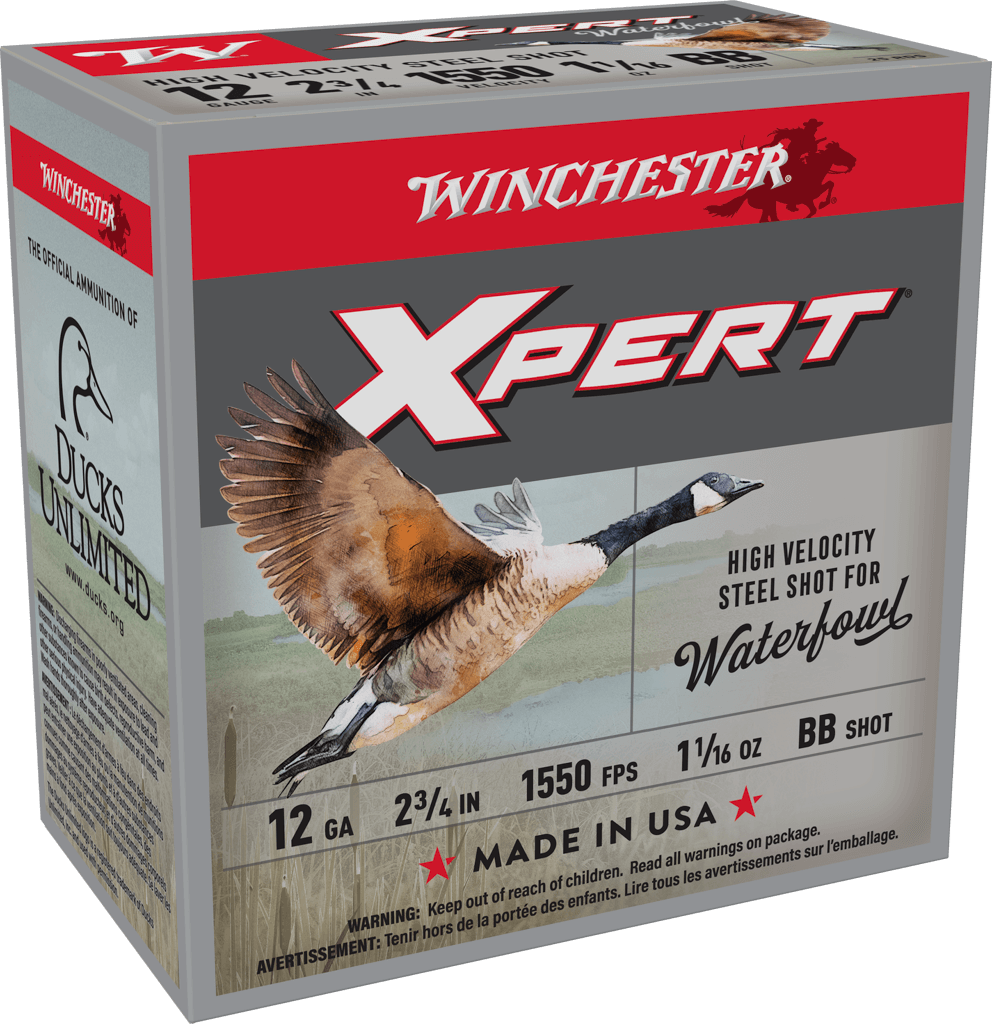 WINCHESTER SUPER X XPERT 12 GA 2-3/4" BB HV STEEL 1-1/16 OZ 25 RD/BX 10 BX/CS WINCHESTER SUPER X XPERT 12 GA 2-3/4" BB HV STEEL 1-1/16 OZ 25 RD/BX 10 BX/CS