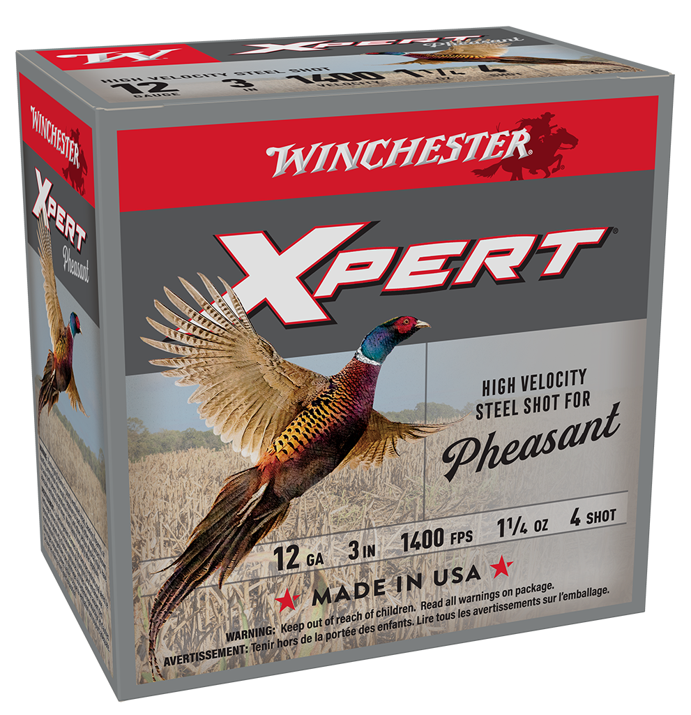WINCHESTER SUPER X XPERT PHEASANT 12 GA 3" #4 HV 1-1/4 OZ LEAD FREE 25 RD/BX 10 BX/CS WINCHESTER SUPER X XPERT PHEASANT 12 GA 3" #4 HV 1-1/4 OZ LEAD FREE 25 RD/BX 10 BX/CS