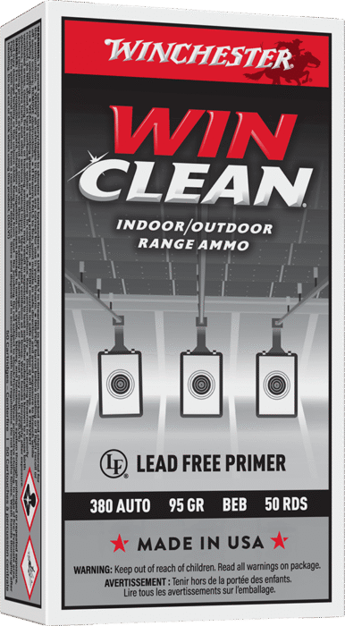 WINCHESTER SUPER X WINCLEAN TRGT 380ACP 95G FMJ 50RD BX 500RD CASE