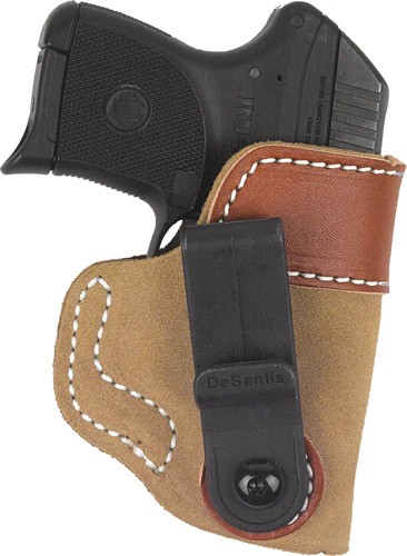 DESANTIS SOFT TUCK HOLSTER IWB - RH LEATHER S&W B-GUARD 380 NAT