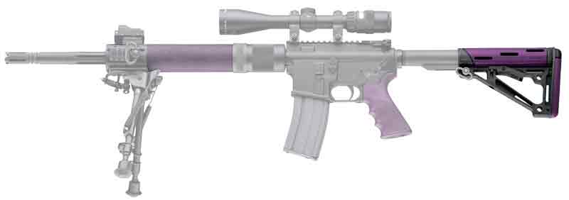 HOGUE AR-15 COLLAPSIBLE STOCK - PURPLE RUBBER MIL-SPEC HOGUE AR-15 COLLAPSIBLE STOCK - PURPLE RUBBER MIL-SPEC - Image 3