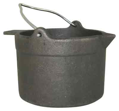 LYMAN LEAD POT CAST IRON HOLDS - 10 POUNDS OF LEAD