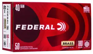 FEDERAL 40 S&W 180GR FMJ 50 RD/BX 20 BX/CS