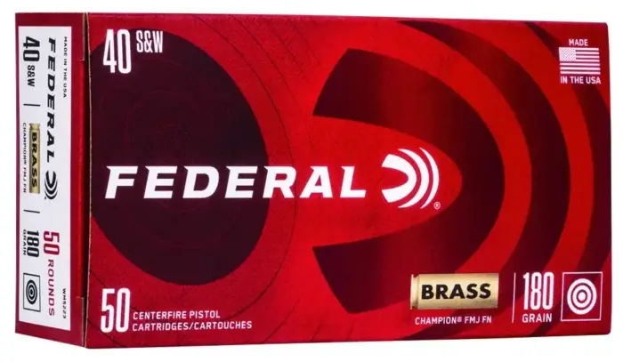 FEDERAL 40 S&W 180GR FMJ 50 RD/BX 20 BX/CS