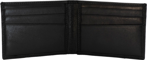 CAMELEON S&W MEN'S FRONT POCKT - BI-FOLD WALLET BLACK