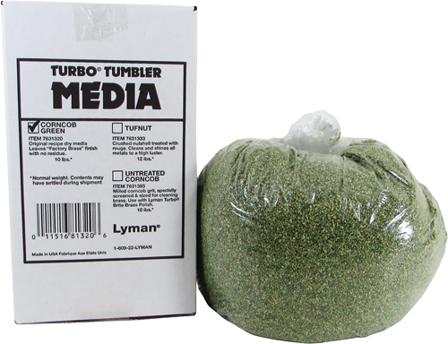 LYMAN TURBO TUMBLER MEDIA - CORN COB PLUS 10 LB BOX