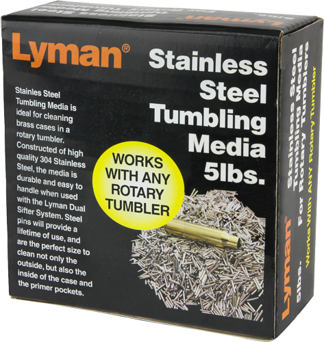LYMAN ROTARY TUMBLER MEDIA - STANLESS STEEL PINS 5LBS. LYMAN ROTARY TUMBLER MEDIA - STANLESS STEEL PINS 5LBS. - Image 2