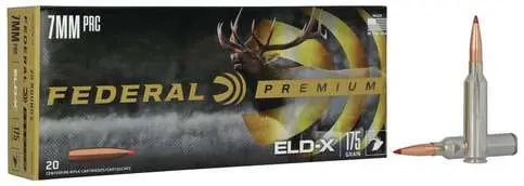 FEDERAL 7MM PRC 175 GR ELD-X 20 RD/BX 10 BX/CS