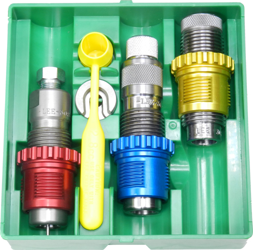 LEE PACESETTER 3-DIE SET & - BREECH LOCK BUSHINGS 22-250