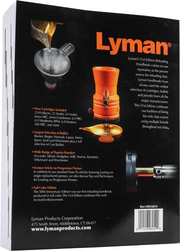 LYMAN 51ST RELOADING HANDBOOK - SOFTCOVER