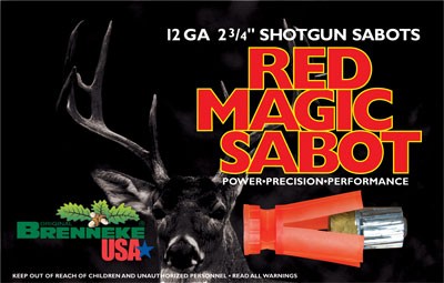 BRENNEKE USA RED MAGIC 12GA - 2.75" 1OZ SABOT 5RD 50BX/CS