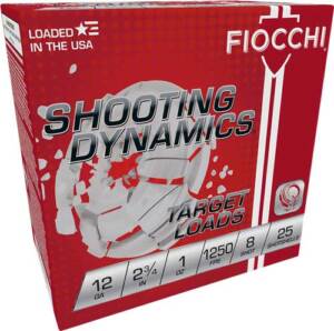 Home FIOCCHI 12GA 2.75" 1OZ #8 - 1250FPS 250RD CASE LOT