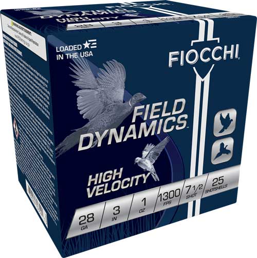 FIOCCHI 28GA 3" 1OZ #7.5 - 1300FPS 25RD 10BX/CS