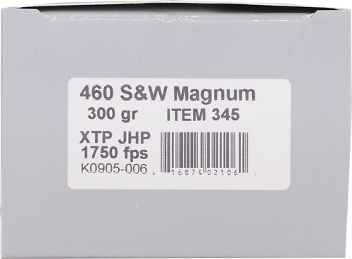 UNDERWOOD 460 SW MAG 300GR - XTP JHP 20BX/10CS UNDERWOOD 460 SW MAG 300GR - XTP JHP 20BX/10CS - Image 2