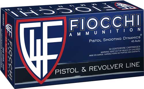 FIOCCHI 45 ACP 200GR JHP - 50RD 10BX/CS