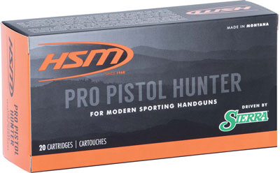 HSM PRO PISTOL 500 SW MAG - 400GR JSP 20RD 25BX/CS