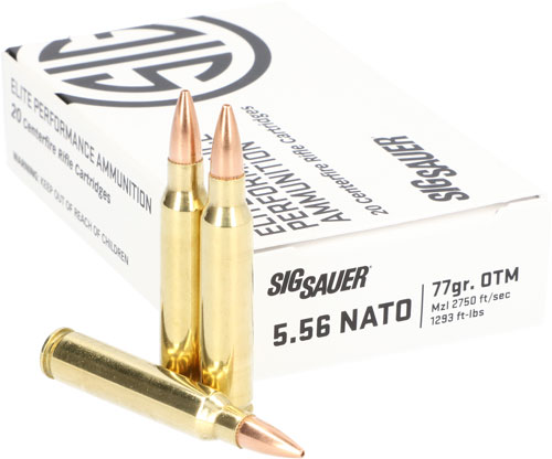 SIG AMMO 5.56NATO 77GR OPEN - TIP MATCH 20RD 10BX/CS