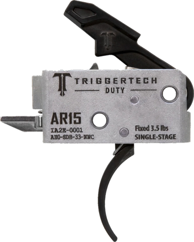 TRIGGERTECH AR-15 SINGLE STAGE - BLACK DUTY CURVED