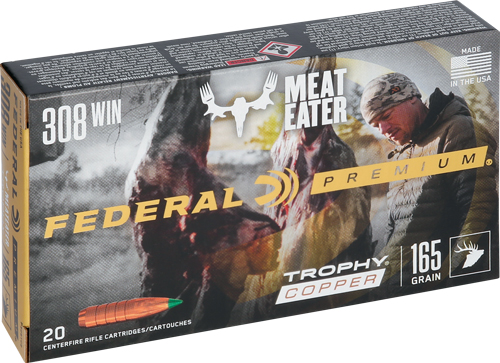 FEDERAL PREMIUM 308 WIN 165GR - TROPHY COPPER 20RD 10BX/CS FEDERAL PREMIUM 308 WIN 165GR - TROPHY COPPER 20RD 10BX/CS - Image 2