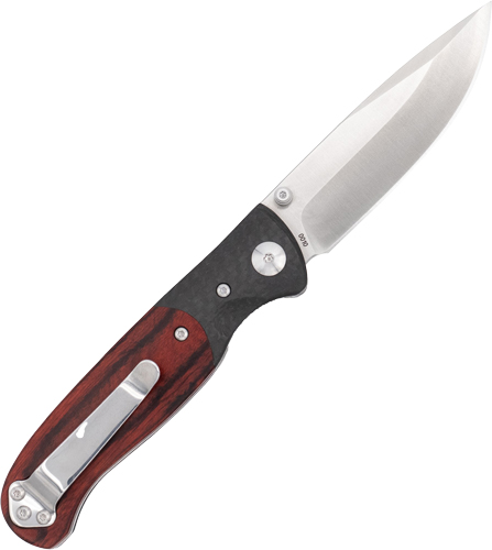 COBRATEC BARON FOLDER 3.25" - PAKKAWOOD/CARBON FIBER/SS