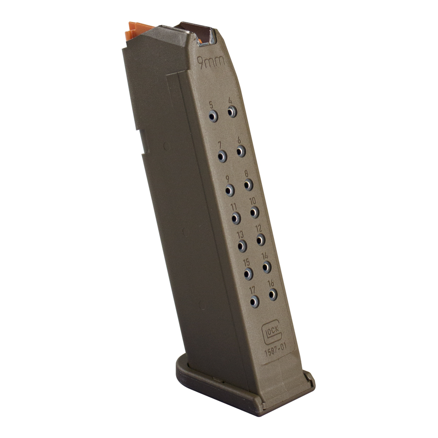 GLOCK MAGAZINE G17 9MM 17RD FDE PKG GLOCK MAGAZINE G17 9MM 17RD FDE PKG