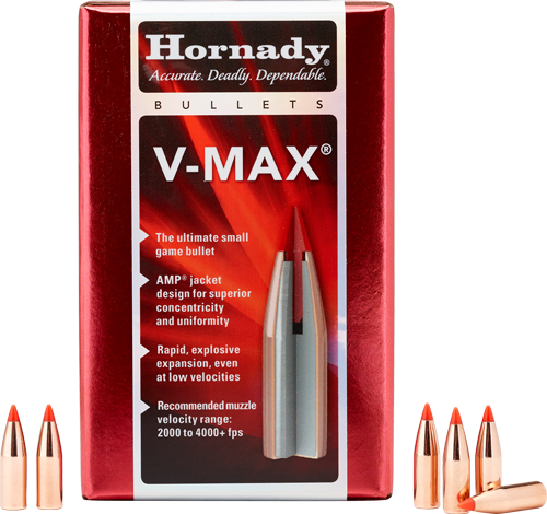 HORNADY BULLETS 22 CAL .224 - 35GR V-MAX 100CT 40BX/CS