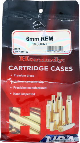 HORNADY UNPRIMED CASES 6MM - REMINGTON 50 PACK 5PK/CS