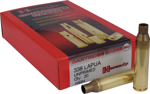 HORNADY UNPRIMED CASES 338 - LAPUA MAGNUM 20 PACK 5PK/CS