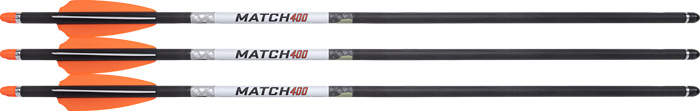 WICKED RIDGE XBOW ARROW MATCH - 400 CARBON 20" ALPHA HP 3PK