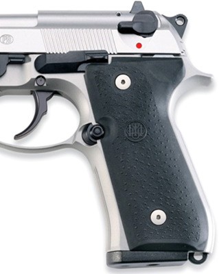 BERETTA 92/96 GRIP PANELS - RUBBER BLACK