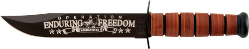 KA-BAR USMC OEF AFGHANISTAN - 7" W/LEATHER SHEATH USMC