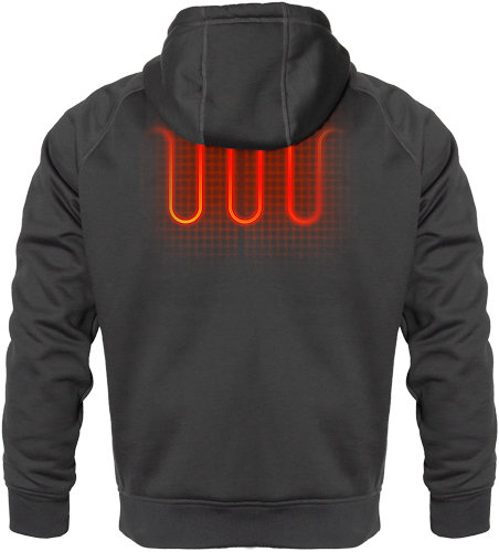 MOBILE WARMING MEN'S PHASE 2.0 - HOODIE DARK GRAY X-LARGE