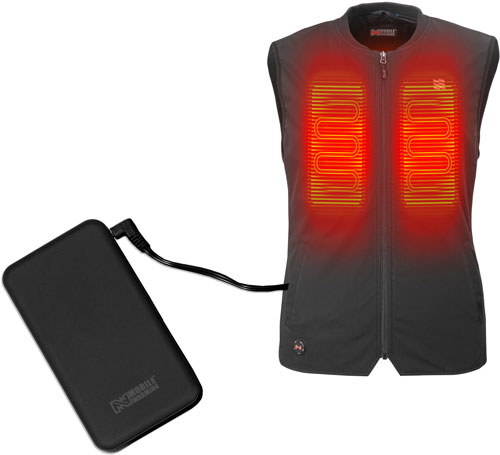 MOBILE WARMING UNISEX PEAK - VEST BLACK LARGE