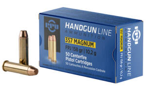 Home PPU .357 MAGNUM 158GR JHP 50/500