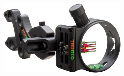 TRUGLO BOW SIGHT STORM 5-PIN - .019 DIA W/LIGHT BLACK