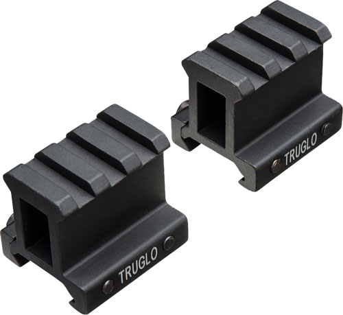 TRUGLO 2-PIECE PICATINNY RISER - MOUNT 1" RISE 1.36" LENGTH