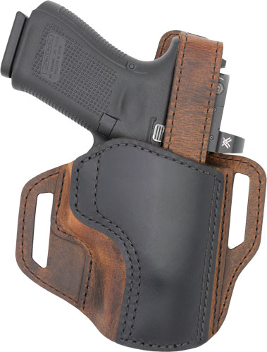 VERSACARRY TROOPER HOLSTER OWB - THUMB BREAK SIZE 2 BROWN/BLACK