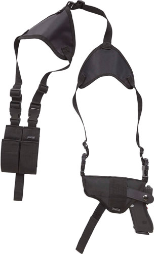 BULLDOG DELUXE HZTL-SHOULDER - HOLSTER RH/LH MOST 1911'S BLK