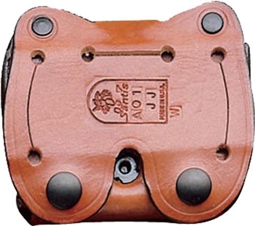 DESANTIS DOUBLE MAG POUCH OWB - LEATHER SINGLE STACK 10/45 TAN DESANTIS DOUBLE MAG POUCH OWB - LEATHER SINGLE STACK 10/45 TAN - Image 2