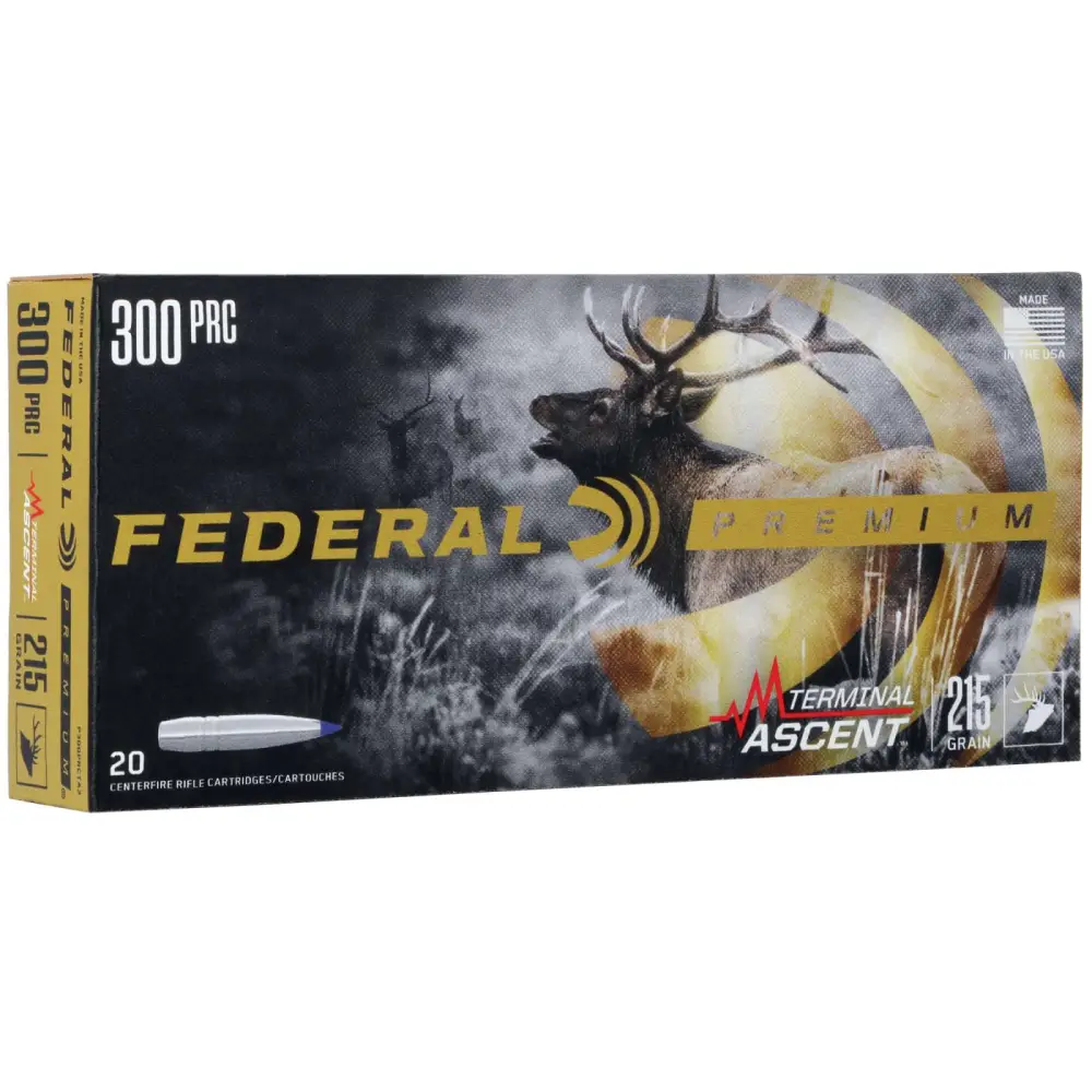 FEDERAL 300 PRC 210GR TERMINAL ASCENT 20 RD/BX 10 BX/CS FEDERAL 300 PRC 210GR TERMINAL ASCENT 20 RD/BX 10 BX/CS