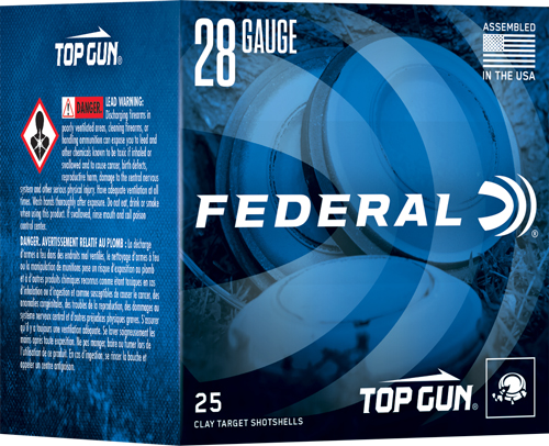 FEDERAL TOP GUN 28GA 2.75" 3/4 - OZ #8 1330FPS 250RD CASE LOT