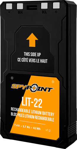 SPYPOINT LITHIUM BATTERY PACK - LIT-22 7.4 VOLT